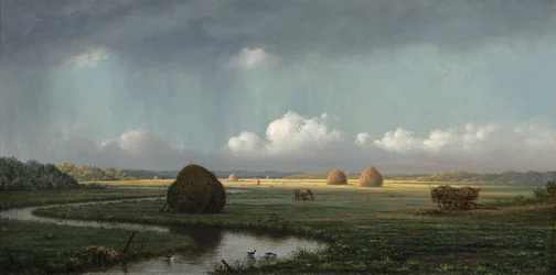 Sudden Shower, Newbury Marshes, 1865-75