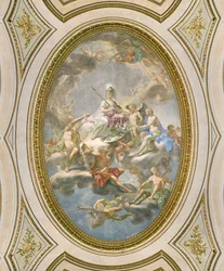 La Sapienza, strop Salone d Onore nebo Sala Napoleonica, 1777