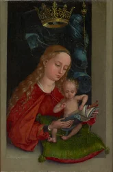Madona s dítětem v okně, asi 1485-1490 (olej na desce)