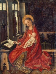 Madonna s dítětem v pokoji, od Martina Schongauera (cca 1430-1491)