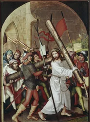 Kavalérie. Obraz Martina Schongauera (1453-1491). Colmar, Unterlinden Museum