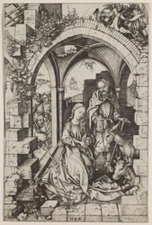 Narození Páně, asi 1471-73 (rytina)