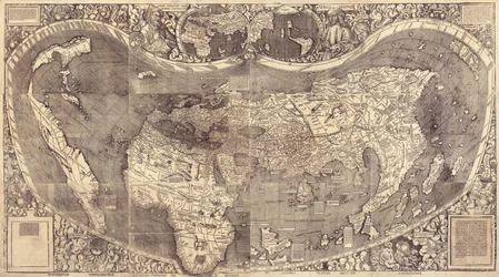 Mapa světa Universalis Cosmographia, 1507