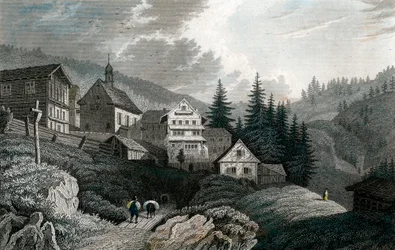 Kostel Maria Schnee, Rigi, Švýcarsko, 1850.