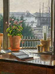 Pohled z okna umělce, detail