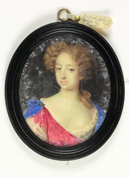 Dáma jménem Lady Paston (akvarel na pergamenu)