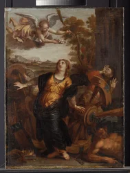 Svatá Kateřina Alexandrijská, kolem 1650-99 (olej na plátně)