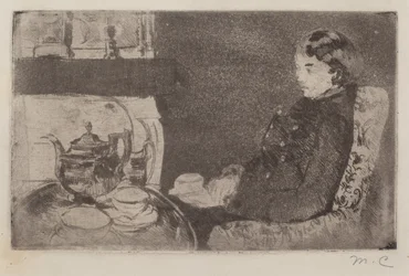 Lydia u odpoledního čaje, 1882.