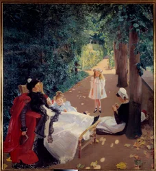 Nap in the Park Obraz Mary Mac Monnies (1858-1946) 19. století. Rouen, Musee des Beaux Arts.