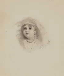 Bez názvu Hlava dítěte, 1876.