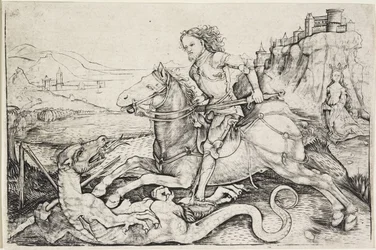 Svatý Jiří a drak, kolem 1480-90