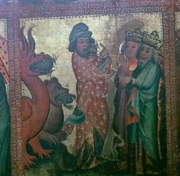 Panel čtyřicet čtyři oltáře Apokalypsy, 15. století
