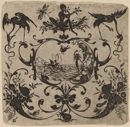 Ornament s groteskou