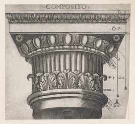 Zrcadlo římské velkoleposti: Iónský kapitál, ca. 1537, ca. 1537