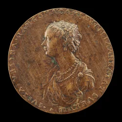 Giulia Orsini, 1537-1598, manželka Baldassarre Rangoni c. 1554 [avers], 1554.