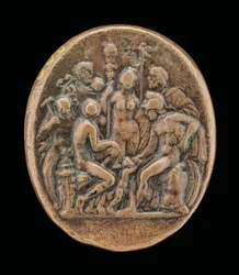 An Assembly of Gods [reverse], druhá polovina 15. století.