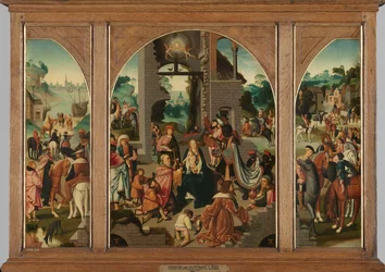 Triptych s Klaněním mudrců, asi 1500-1504 (olej na desce)