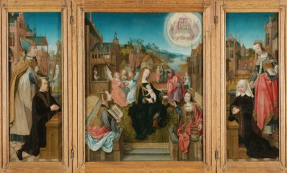 Triptych s Pannou Marií a dítětem se svatými