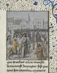 Ms 659 fol.78r Poprava Guillauma Hugoneta