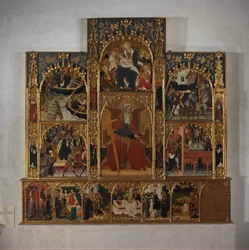 Retable se scénami ze života svatého Ondřeje, ca. 1420-30.