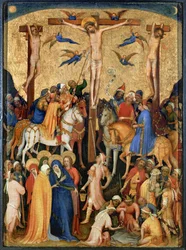 Ukřižování (tempera na dřevě)