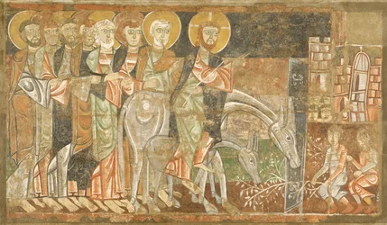 Vjezd Krista do Jeruzaléma, c.1125 (freska)