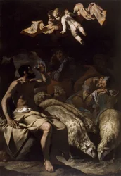 Anděl zjevující se pastýřům, 1600-50.