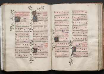 Gothajský misál: Fol. 57v, Text, c. 1375.