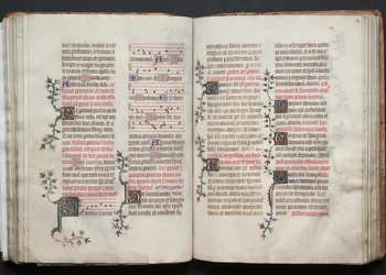 Gothajský misál: Fol. 68r, Text, c. 1375.