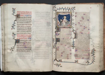 Gothajský misál: Fol. 68v, text, c. 1375.