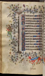 Hodiny Karla Šlechetného, navarrského krále (1361-1425): fol. 121v, Text