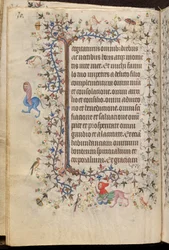 Hodiny Karla Šlechtice, navarrského krále (1361-1425): fol. 15v, Text