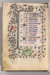 Hodiny Karla Vznešeného, krále navarrského 1361-1425: fol. 10v, říjen, c. 1405.
