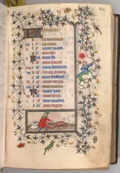 Hodiny Karla Vznešeného, krále navarrského 1361-1425: fol. 11. listopadu, c. 1405.