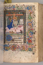 Hodiny Karla Vznešeného, krále navarrského 1361-1425: fol. 128r, Muž smutku, c. 1405.