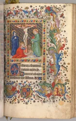 Hodiny Karla Vznešeného, krále navarrského 1361-1425: fol. 185r, Ukřižování, c. 1405.