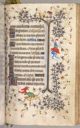 Hodiny Karla Vznešeného, krále navarrského 1361-1425: fol. 191r, Text, c. 1405.