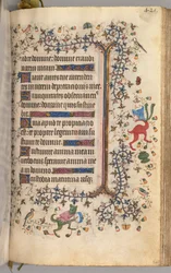 Hodiny Karla Vznešeného, krále navarrského 1361-1425: fol. 205r, Text, c. 1405.