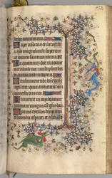 Hodiny Karla Vznešeného, krále navarrského 1361-1425: fol. 206r, Text, c. 1405.