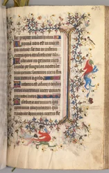 Hodiny Karla Vznešeného, krále navarrského 1361-1425: fol. 213r, Text, c. 1405.