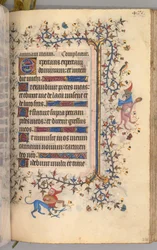 Hodiny Karla Vznešeného, krále navarrského 1361-1425: fol. 230r, Text, c. 1405.