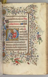 Hodiny Karla Vznešeného, krále navarrského 1361-1425, fol. 281r, SS. Kosmas a Damien, c. 1405.