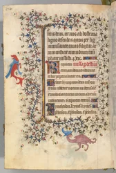 Hodiny Karla Vznešeného, krále navarrského 1361-1425, fol. 321v, Busta smrti, c. 1405.