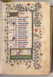 Hodiny Karla Vznešeného, krále navarrského 1361-1425: fol. 6r, červen, c. 1405.