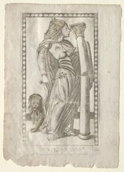 Forteza z Tarocchi, série B: Cosmic Principles & Virtues, #36, před rokem 1467.