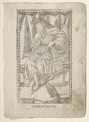 Císař z Tarocchi, série E: Podmínky člověka, #9, před rokem 1467.