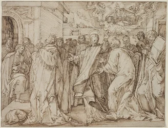 Podobenství o poctě peněz, c. 15801600.