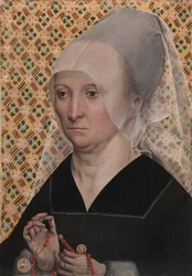 Portrét ženy, asi 1490-95 (olej na dřevě)