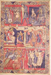 Scény ze života Samuela, Saula a Davida z Winchesterské bible, 1160-80