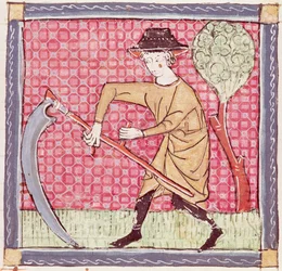 Fol.58v Červen: Senoseč